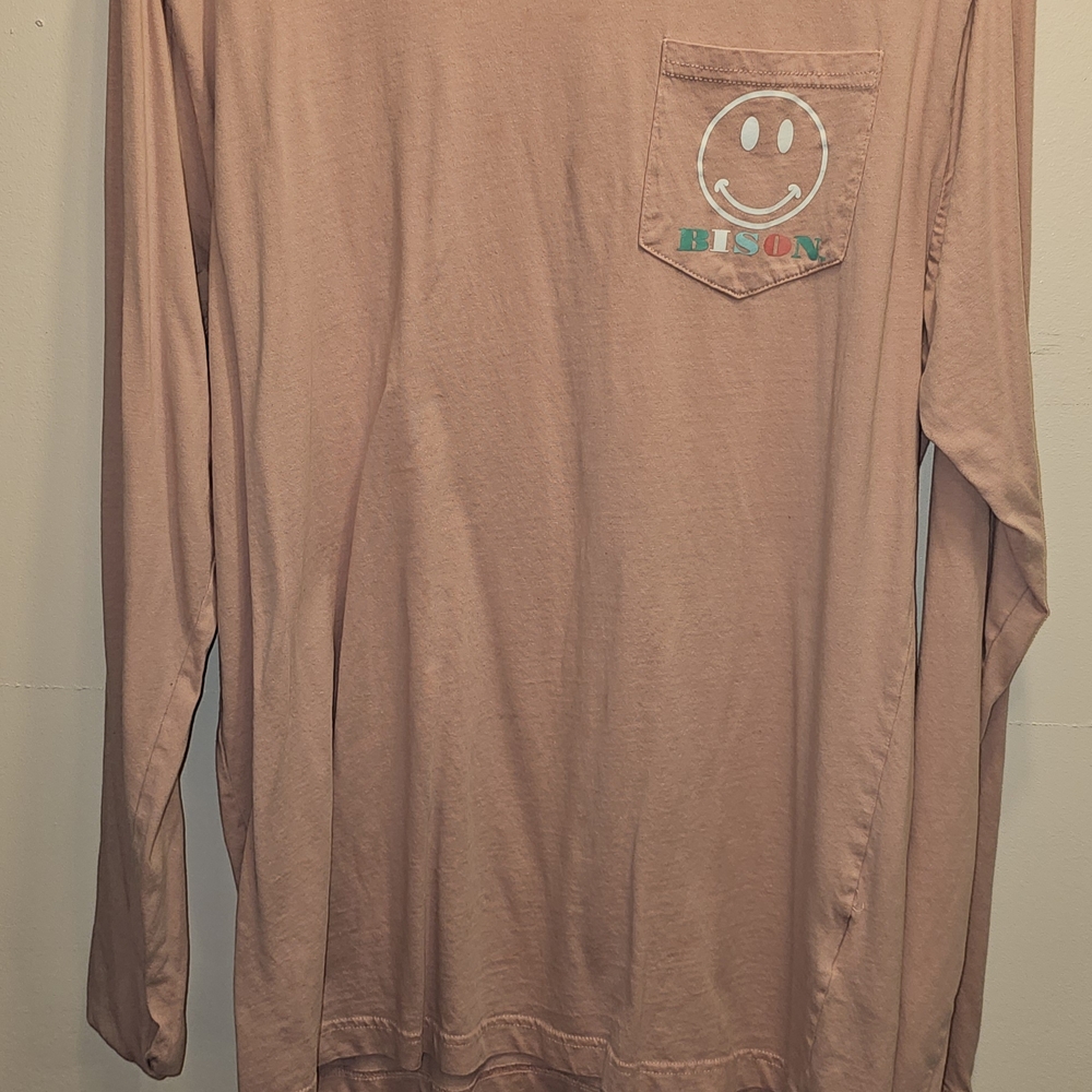Bison Pink Long Sleeve Shirt